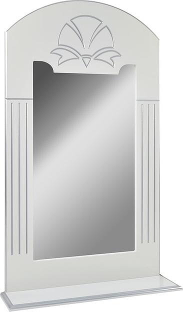 Зеркало-полка Аттика 65 DORATIZ 2711.117, белое, патина серебро фото 2