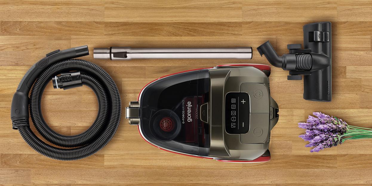 Пылесос Gorenje VC2303GAPRACY 2300Вт серый/красный фото 7