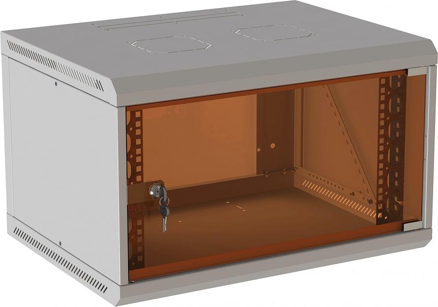 Шкаф коммутационный Suprlan (05-1506) настенный 15U 600x600мм пер.дв.стекл направл.под закл.гайки 70кг RAL 7035 535мм 29.7кг 750мм фото 6