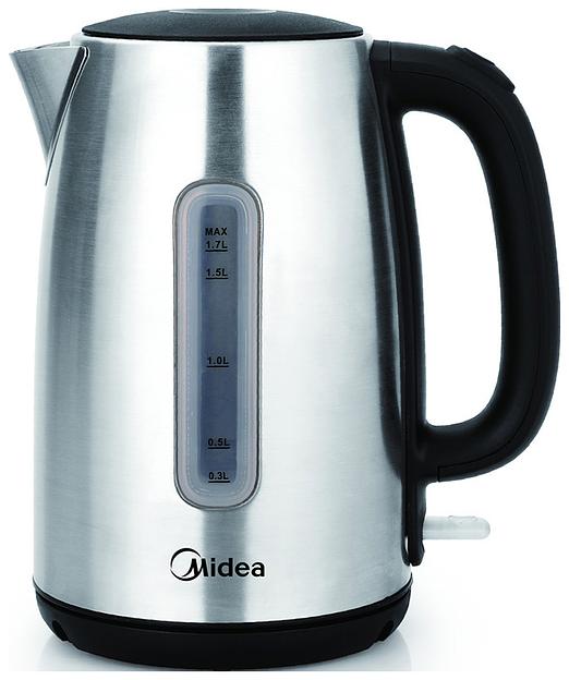 Чайник электрический Midea MK-8028 1.7л. 2200Вт серебристый (корпус: нержавеющая сталь) фото 1
