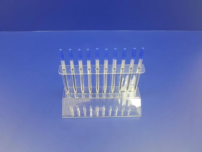 Подставка для ручек карандашей кистей 10 секции.(вертикальное размещение, место для логотипа) фото 3