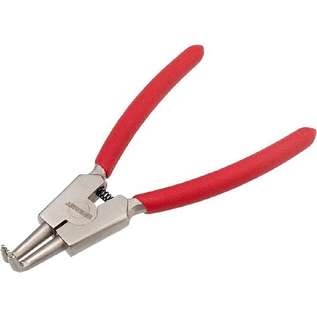 Rexant (12-4640) Щипцы для стопорных колец разжим загнутый 160 мм, обливные рукоятки фото 1
