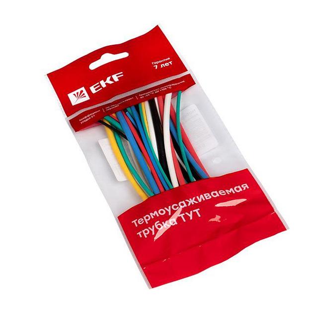 Набор трубок термоусадочных ТУТ 1/0.5; 1.5/0.75; 2/1; 2.5/1.25; 3/1.5 (6 цветов по 5шт 100мм) PROxim фото 1