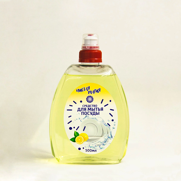 Чистая магия Средство для мытья посуды Лимон 0,5 л Опт фото 1