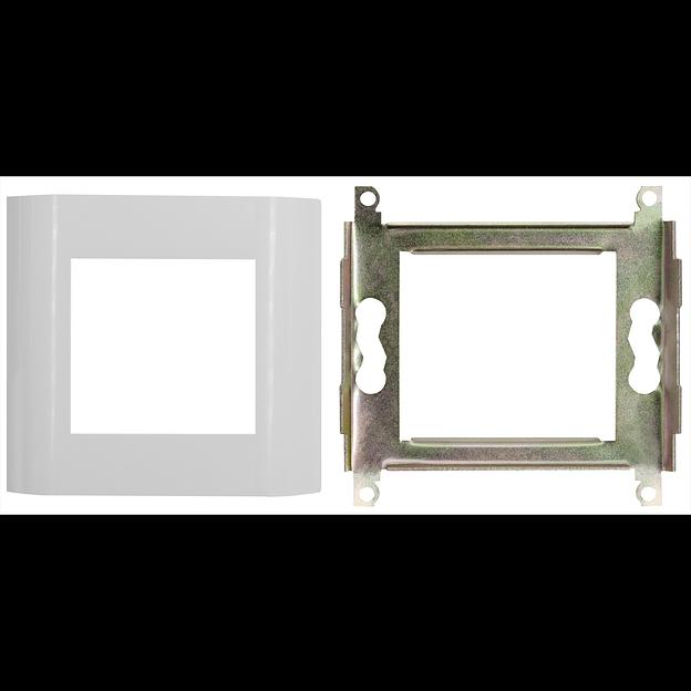 Лицевая панель 80х80 мм для модулей 45x45 металлический каркас фото 2