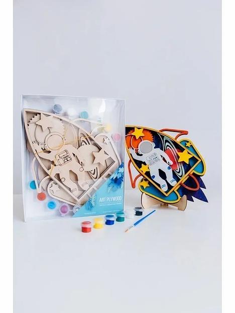 Набор для творчества раскраска-антистресс «Ракета» Art Plywood, опт фото 2