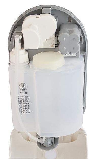 Дозатор для жидкого мыла автоматический G-teq 8639 Auto 1100 мл, 1,1 л, пластик белый, ключ фото 6