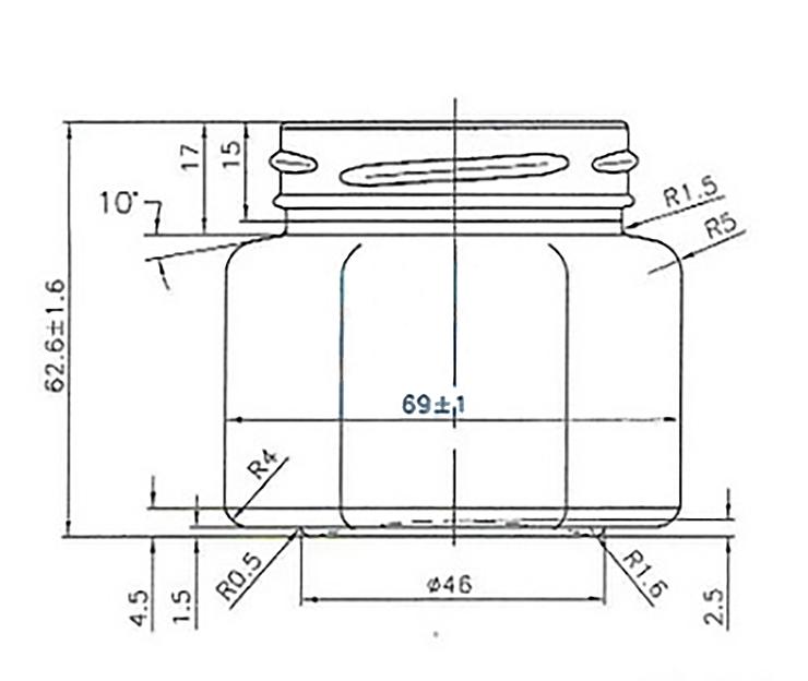 Банка стеклянная твист-офф 58 100 мл «Шестигранник» фото 2