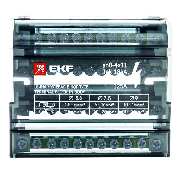 EKF sn0-4x11 Шина нулевая в корпусе (4х11) EKF PROxima фото 3