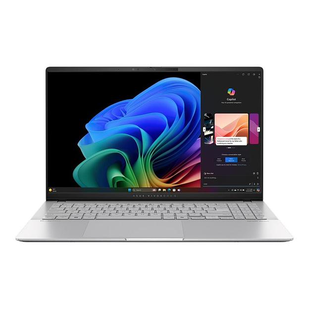 Ноутбук ASUS Vivobook S 15 S5507QA-MA006W X Elite X1E 78 100/16Gb/SSD1Tb/15.6"/OLED/3K/Win11H/silver (90NB14Q2-M005E0) фото 1
