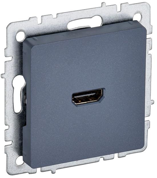 BRITE Розетка HDMI РHDMI-0-БрМ маренго фото 1