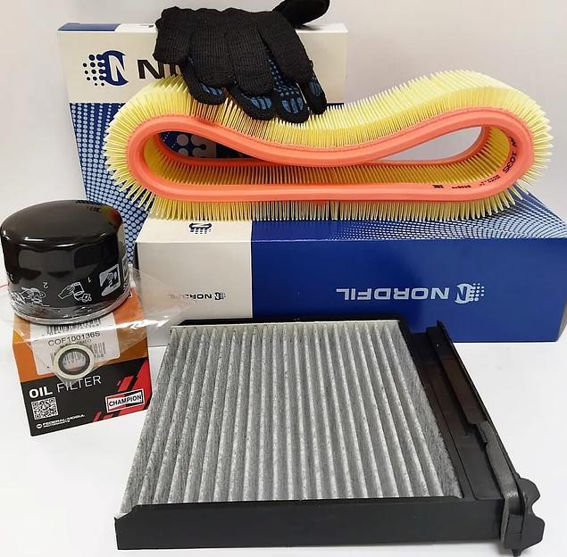 Комплект фильтров для Renault Logan I 1.4-1.6 л. фото 1