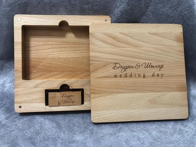 Деревянный фотобокс с флешкой ОПТ фото 1