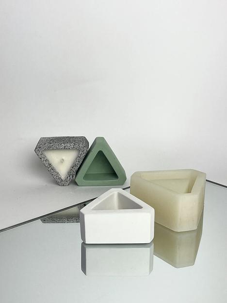 Молд Подсвечник треугольник, опт фото 1