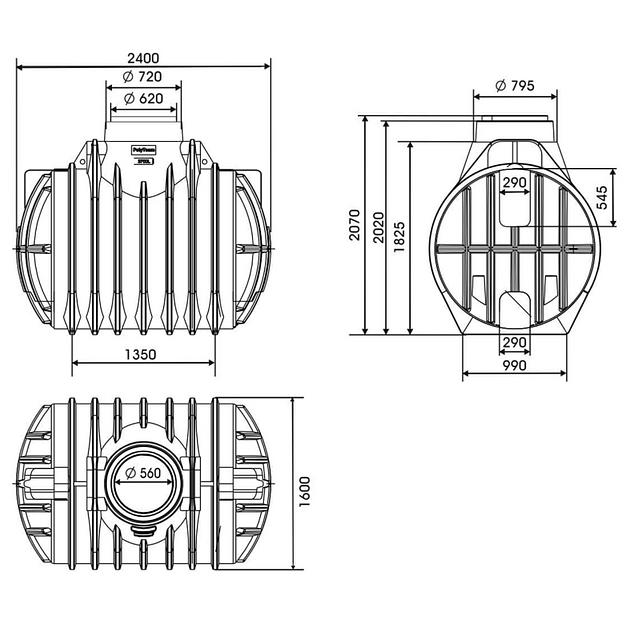 Подземный накопитель Комфорт 3,7 м³ фото 3