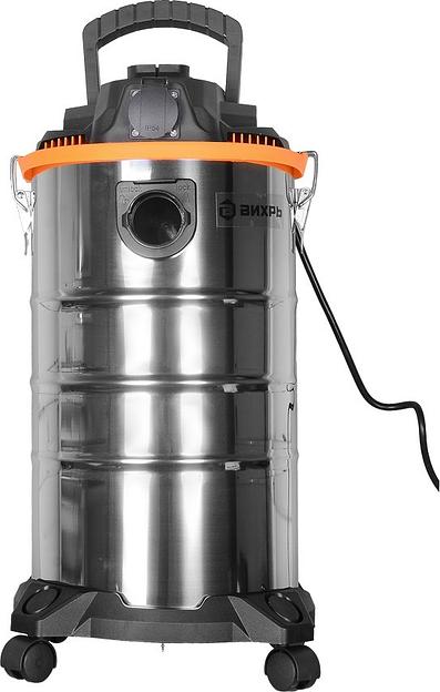 Строительный пылесос Ресанта ПС-1500/30 1500Вт (уборка: сухая/влажная) серебристый фото 1