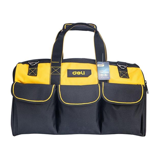Ящики, сумки для инструментов Deli Сумка для инструментов Deli DL430118 430 x 200 x 290мм, 14 карманов, плечевой ремень, ткань Оксфорд фото 1