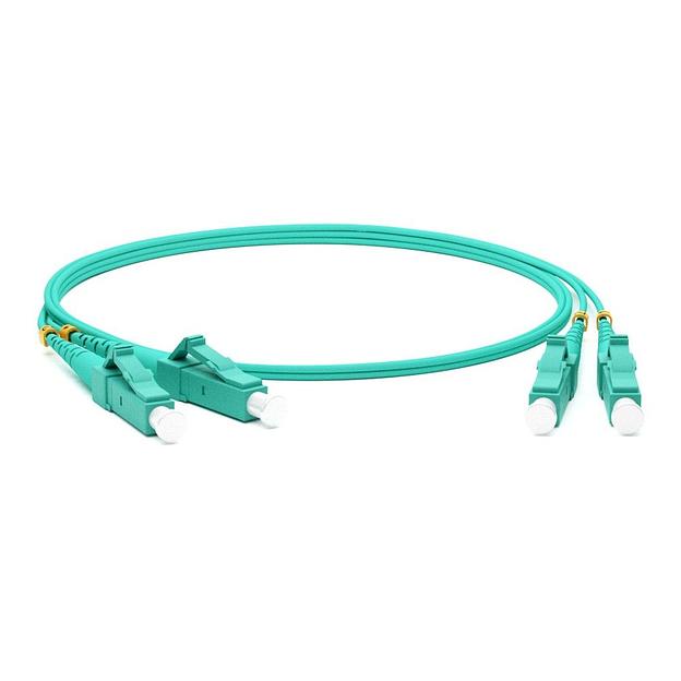 Hyperline Патч-корд волоконно-оптический (шнур) MM 50/125(OM3), LC-LC, duplex, 10G/40G, LSZH, 10 м Hyperline FC-D2-503-LC/PR-LC/PR-H-10M-LSZH-AQ фото 1