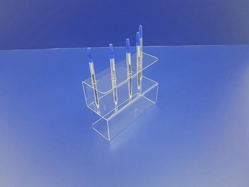 Подставка для ручек карандашей кистей 5 секции ( S-образные, место для логотипа) фото 1