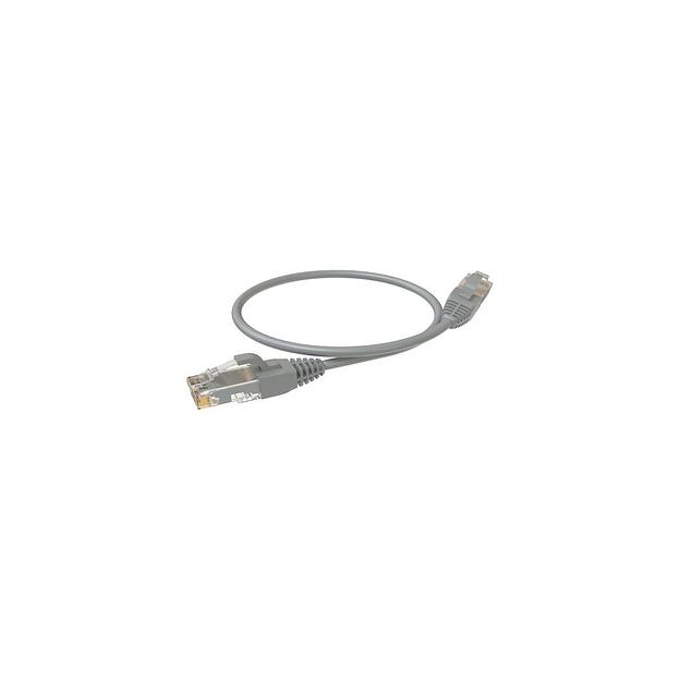Патч-корд SYSMATRIX вилка RJ-45, вилка RJ-45, кат.5E, LSZH, 0.3м, серый [pc 4545.5eu26.03lszhgy] фото 1