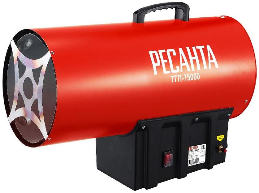 Тепловая пушка газовая Ресанта ТГП-75000 красный/черный фото 1