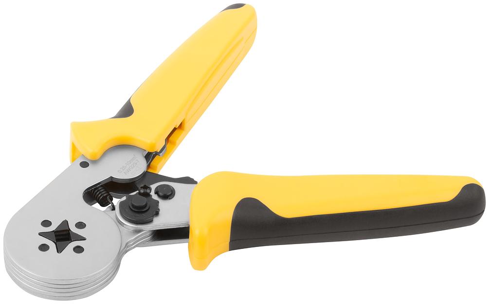 Пресс-клещи для обжима втулочных наконечников 0,25-10 мм, прорезиненные ручки 175 мм фото 6