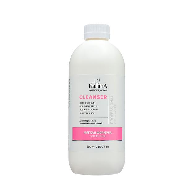 Жидкость Cleanser для обезжиривания ногтей и снятия липкого слоя «Мягкая формула» 500 мл ОПТ фото 1