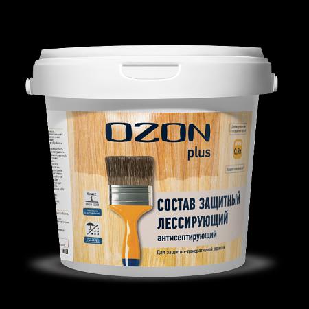 Антисептический защитный лессирующий лак для дерева OZON Plus ЛАП-2,7 опт фото 1