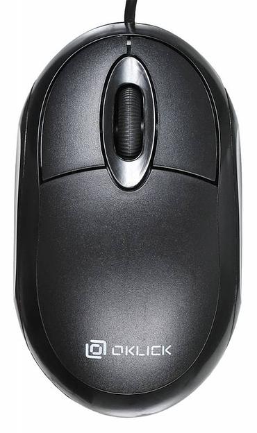 Мышь Оклик 105S черный оптическая (800dpi) USB для ноутбука (2but) фото 4