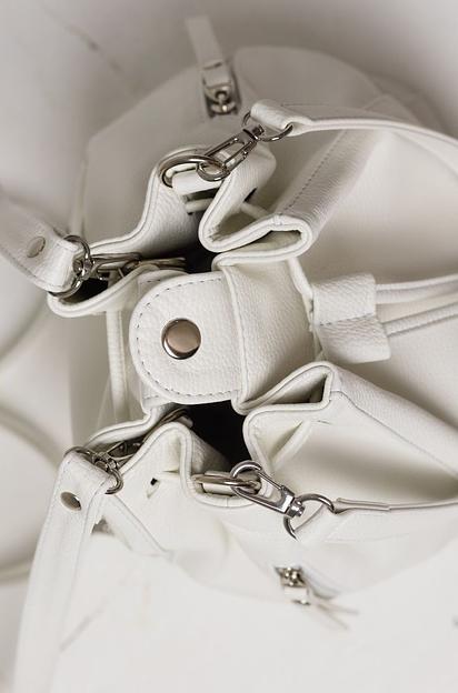 Рюкзак женский кожаный белый опт фото 9