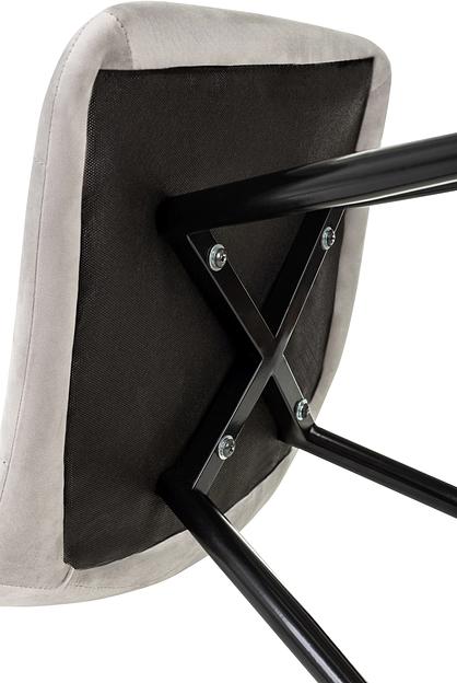 Стул для дома Бюрократ CH-K1_4 комплект 4шт св.серый Holland 09 металл черный на ножках (CH-K1_1/HL09_4) фото 9