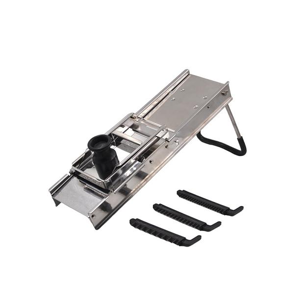 Мандолина (овощерезка) нерж. 40*12 см. с 3-мя насадками MGsteel /1/ фото 1