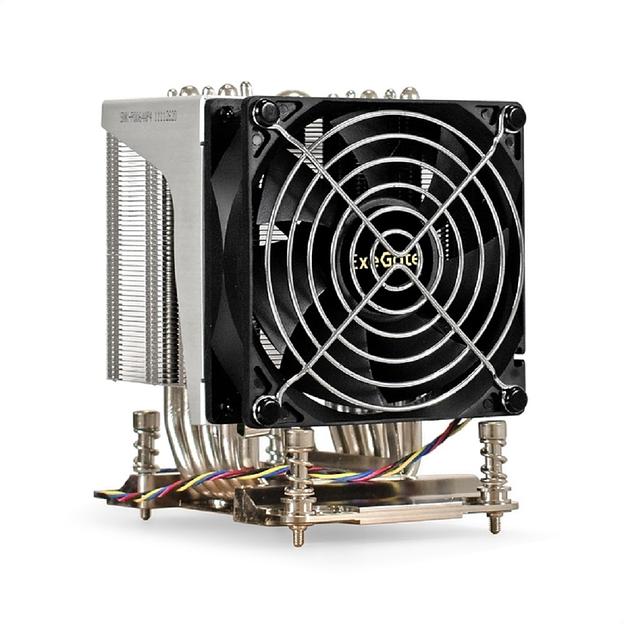 Exegate EX293437RUS Кулер ExeGate ESNK-P0064AP4.PWM.4U.SP3.Cu (Al+Cu, 4U, 6 тепл. трубок, LGA SP3, TDP 280W, PWM, 1900-3800RPM, 2 ball bearing, 4pin, 44db, 730г, на винтах, с термопастой, Retail box) фото 1