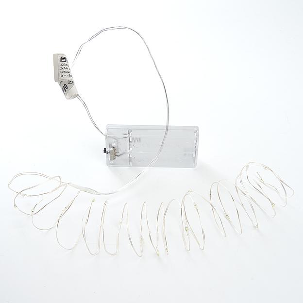 Гирлянда линейная LED синий 2м от батареек фото 3