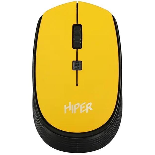 Мышь HIPER беспроводная HOMW-085 {1600dpi, желтый, USB, 4кнп} фото 1