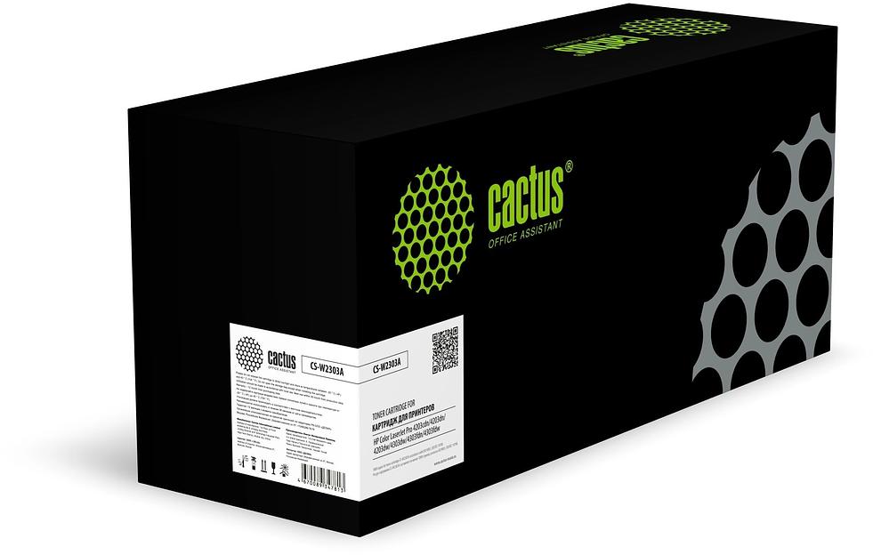 Картридж лазерный Cactus CS-W2303A W2303A пурпурный (1800стр.) для HP CLJ Pro 4203cdn/4203dn/4203dw/4303dw/4303fdn/4303fdw фото 1