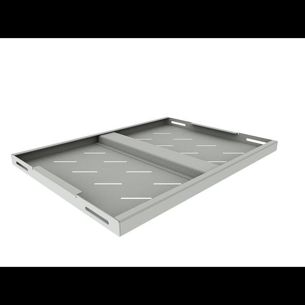 Полка стационарная усиленная для шкафов глубиной 600мм, (глубина полки 350мм) распределенная нагрузка 120кг, цвет-cерый (SNR-SHELF-06035-120G) фото 3