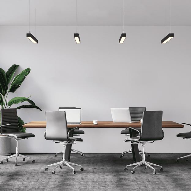 Светильник линейный подвесной 600х50х50 3000K,4000К,5000К 18W Черный, Белый фото 5