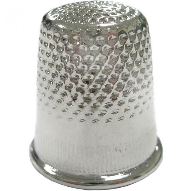 Наперсток для шитья стальной № 16 фото 1