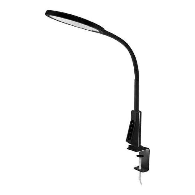 Camelion KD-837 C02 черн.LED(Свет-к наст.,на струбц., 7Вт,230В,450лм,сенс.рег.ярк и цвет.темп,USB-5В,1А ) фото 1