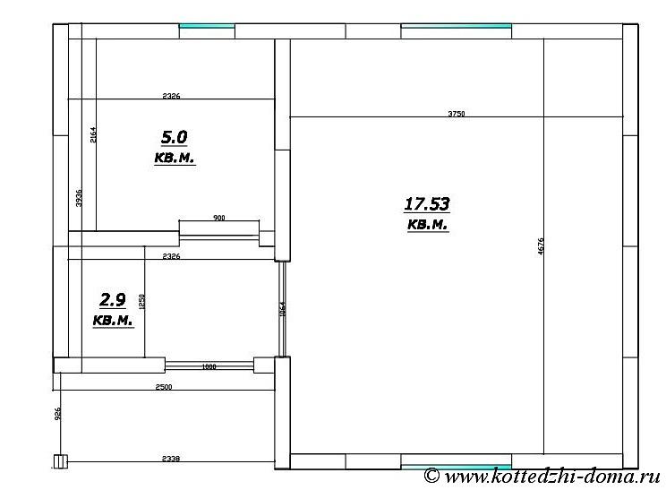 Дачный дом 30 м² РП-Д1 под заказ фото 2