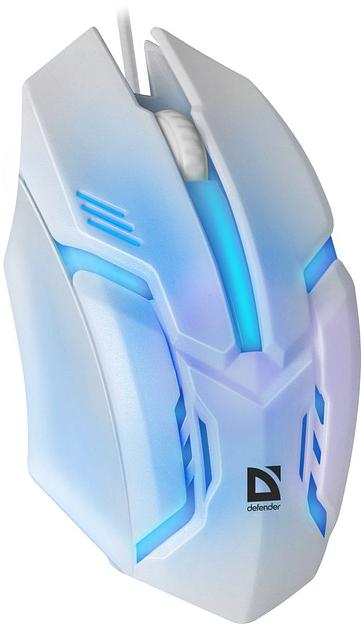Мышь Defender Cyber MB-560L белый оптическая (1200dpi) USB для ноутбука (2but) фото 4