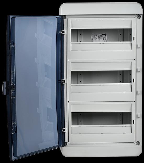 Корпус пластиковый КМПн-36 IP65 черн. прозр. дверь TEKFOR IEK TF5-KP72-N-36-65-K03-K02 фото 2