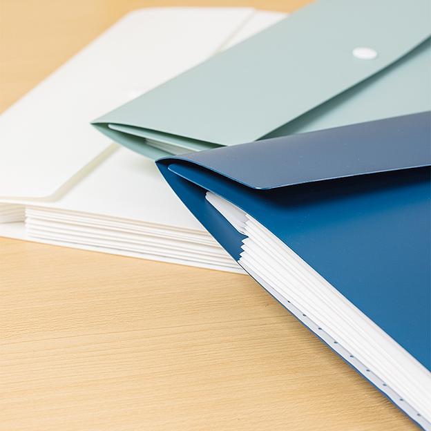 Папка-портфель Deli EF606 на кнопке 8 отдел. A4 пластик ассорти фото 4