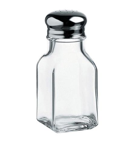 Солонка/перечница 100 мл. с метал. крышкой Бейзик /1/12/2688/ фото 1