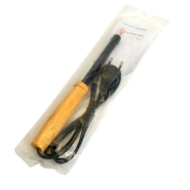 Паяльник с деревянной ручкой 65W, нихромовый нагреватель, долговечное жало, 230В фото 7