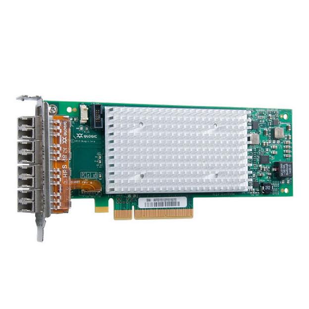 Сетевой адаптер Qlogic QLE2694L OEM, 16Gb/s FC HBA, 4-port, PCIe v3.0 x8, LC SR MMF, Low Profile (003017) фото 1