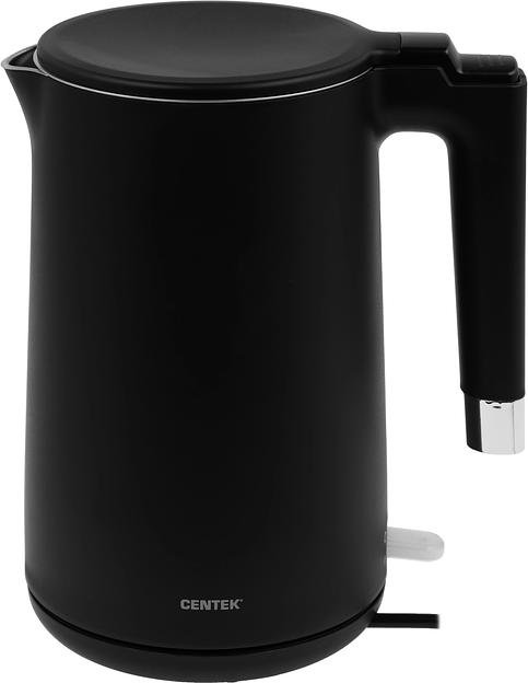 Чайник электрический Centek CT-1011 1.5л. 2200Вт черный корпус: металл/пластик фото 1