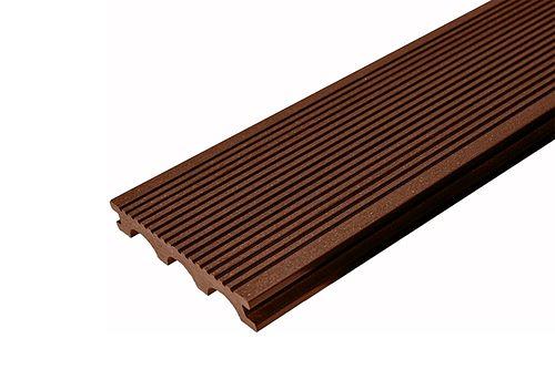 Террасная доска полнотелая Darvolexru Premium, коричневая фото 1