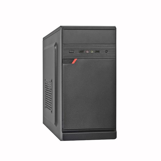 Exegate EX283057RUS Корпус Minitower ExeGate BAA-106 Black, mATX,, 2*USB, Audio фото 1